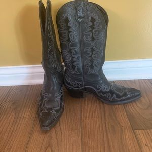 Ariat Dandy Black Deertan Cowboy Boot